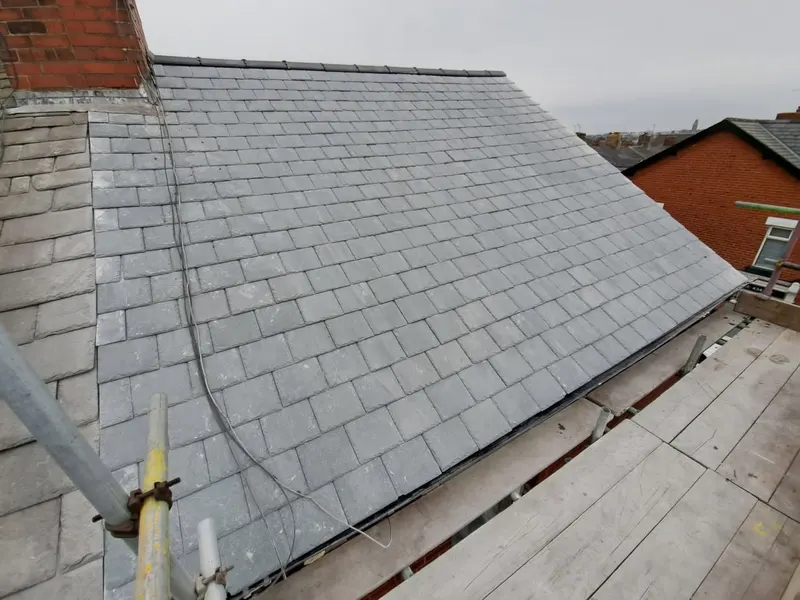 Natural slate roof repaired on a Harrogate property
